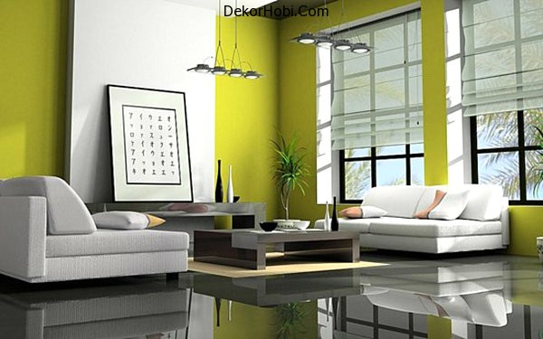Ev Dekorasyonunda Yeşil Tonları