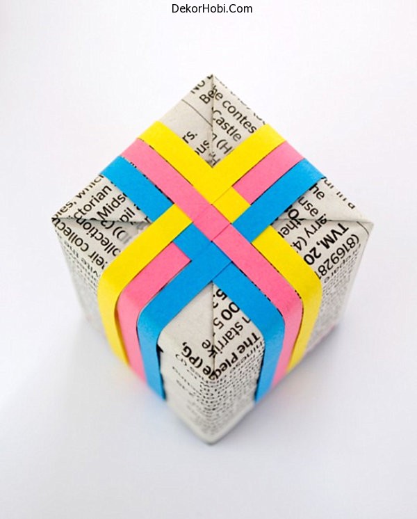 Woven-paper-gift-decoration