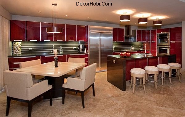 kitchen-with-red-glass-cabinetry