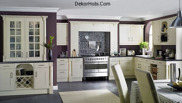 kitchen-purple-walls-and-white-furniture