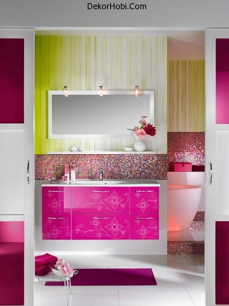 Kız Çocukları İçin Banyo Tasarımı