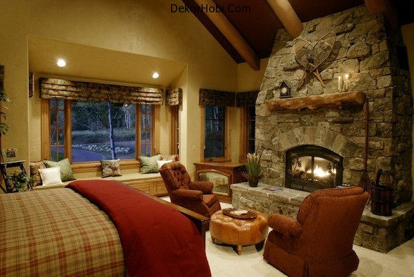 rustic-fireplace-bedroom