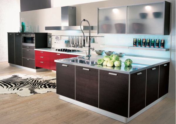 Interesting-kitchen-design-sports-an-array-of-colors-and-textures
