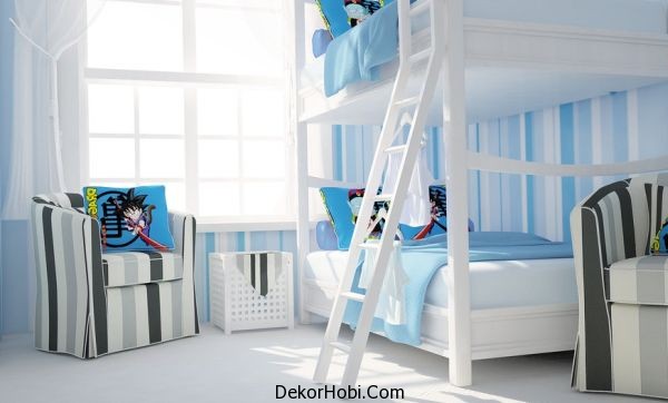 White-and-light-blue-stripes-make-a-sophisticated-and-colorful-backdrop