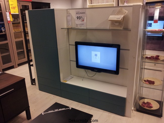 ikea tv unitesi beyaz 1