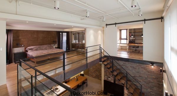 Modern bir loft daire