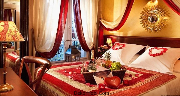 Sevgililer Günü İçin Romantik Yatak Odası Fikirleri