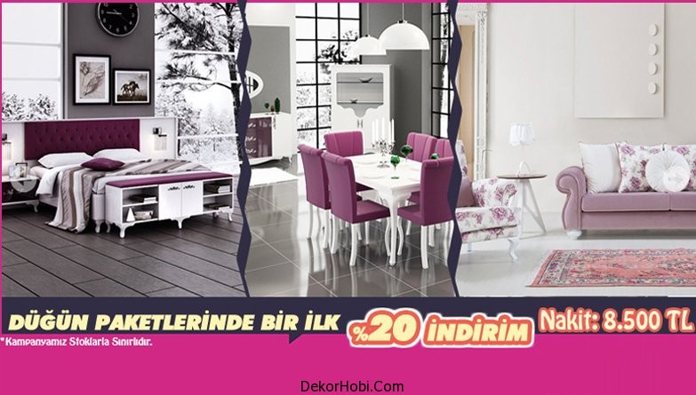 Evgör Mobilya’dan  Düğün Paketi Modelleri