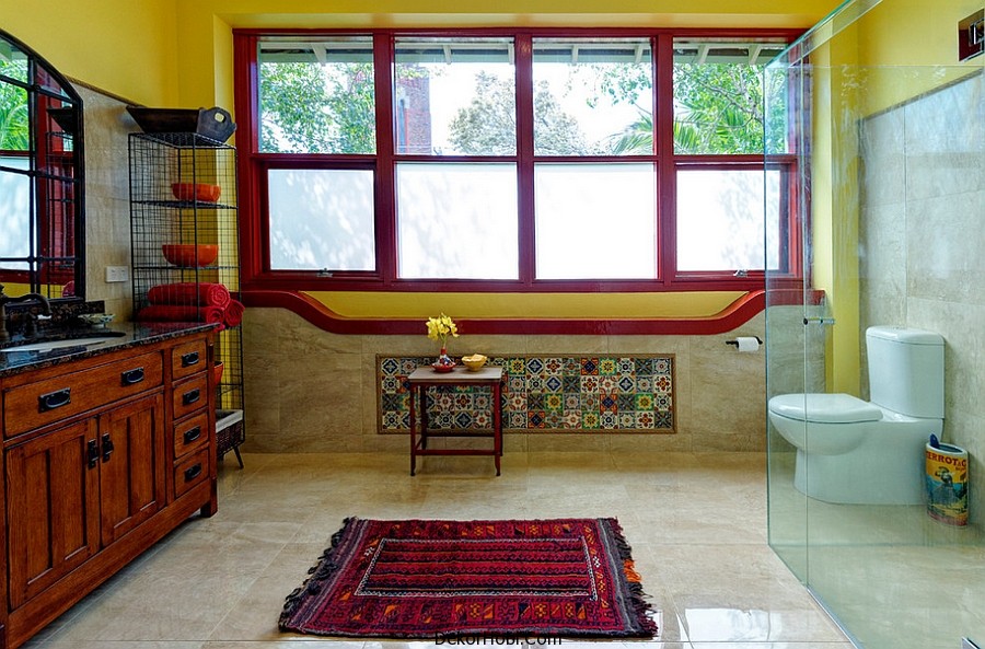 kırmızı banyo dekorasyonu13