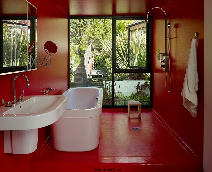 kırmızı banyo dekorasyonu3