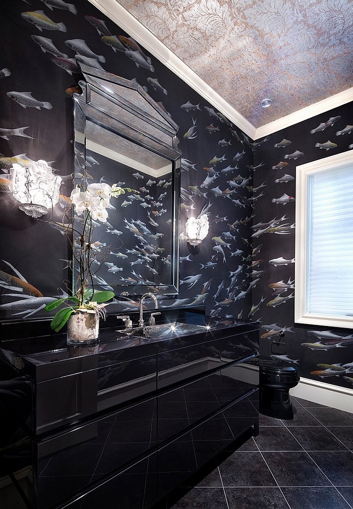 siyah renk banyo tasarımları6