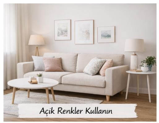 Küçük Salon Dekorasyonu: 15 Akıllı ve Şık Fikir